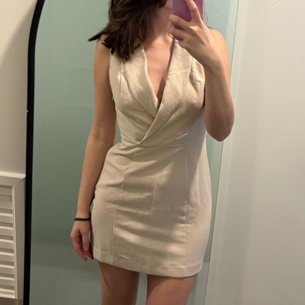 Abercrombie & Fitch Cream Mini Dress